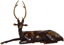 SITTING DEER - FINE ANTIQUE